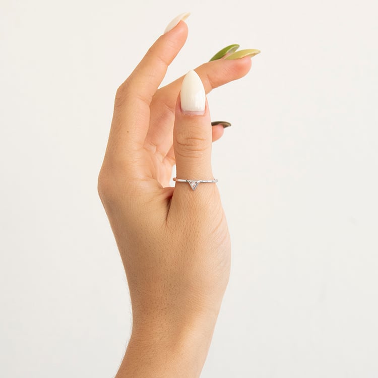 Prsten s trillion diamantem Daslis 110249