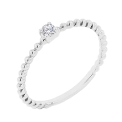 Zásnubní kuličkový prsten s diamantem Kaiya