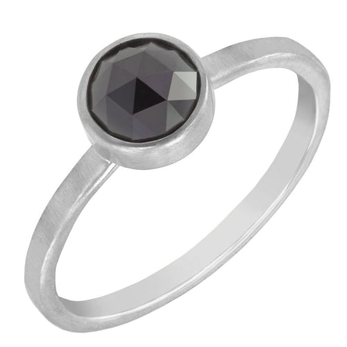 Zlatý prsten s routovým černým diamantem Cleve