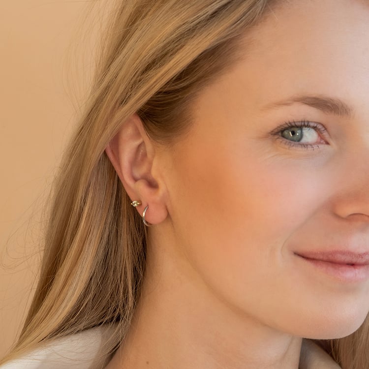 Kruhové stříbrné náušnice Seffora 99136