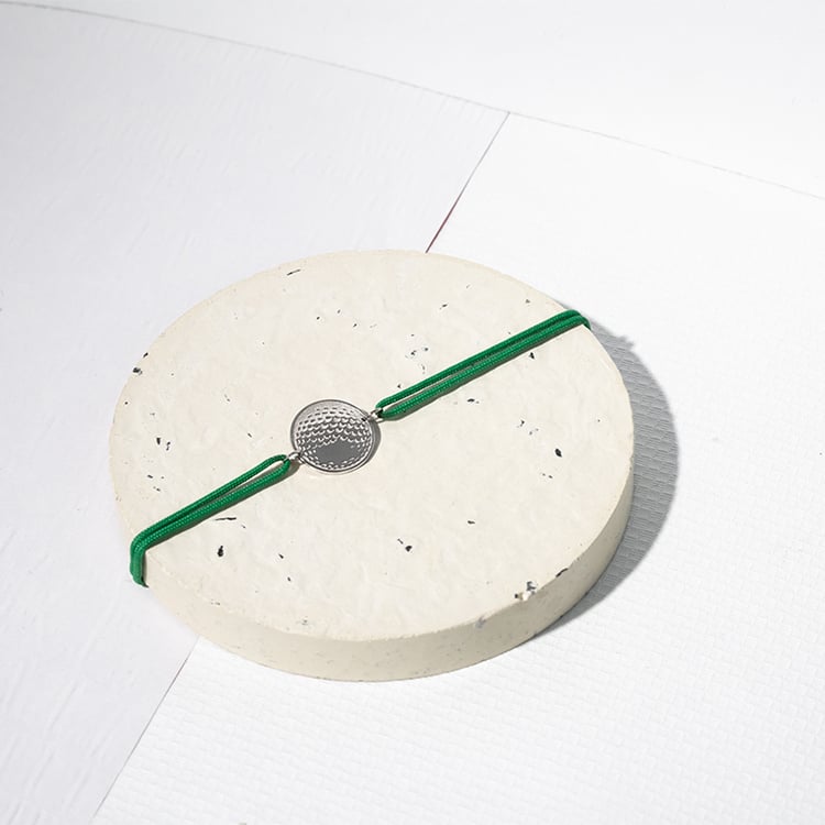 Provázkový náramek míč s gravírem dle vaší volby Golf 124755