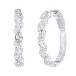 Elegantní náušnice ze zlata s lab-grown diamanty Anila