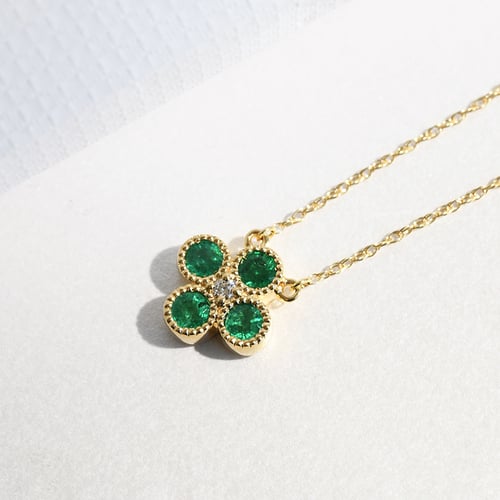 Smaragdová sada šperků s diamanty Midora