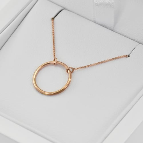 Stříbrný náhrdelník minimalistického tvaru Karma