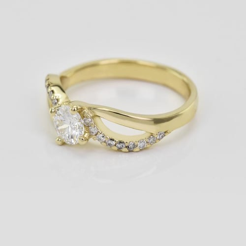 Zásnubní prsten s lab-grown diamanty Wemy