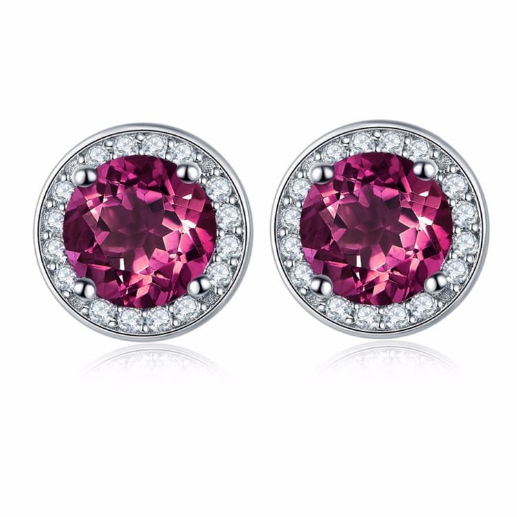 Granátové náušnice