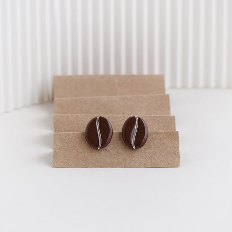 Náušnice zrna kávy 94409