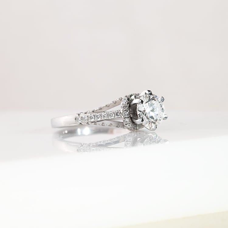 Halo zásnubní prsten s 1.09ct IGI certifikovaným lab-grown diamantem Heshmy 147595