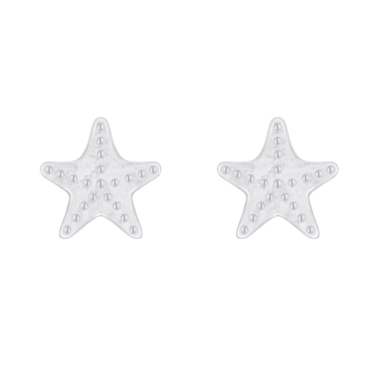 Stříbrné náušnice hvězdice