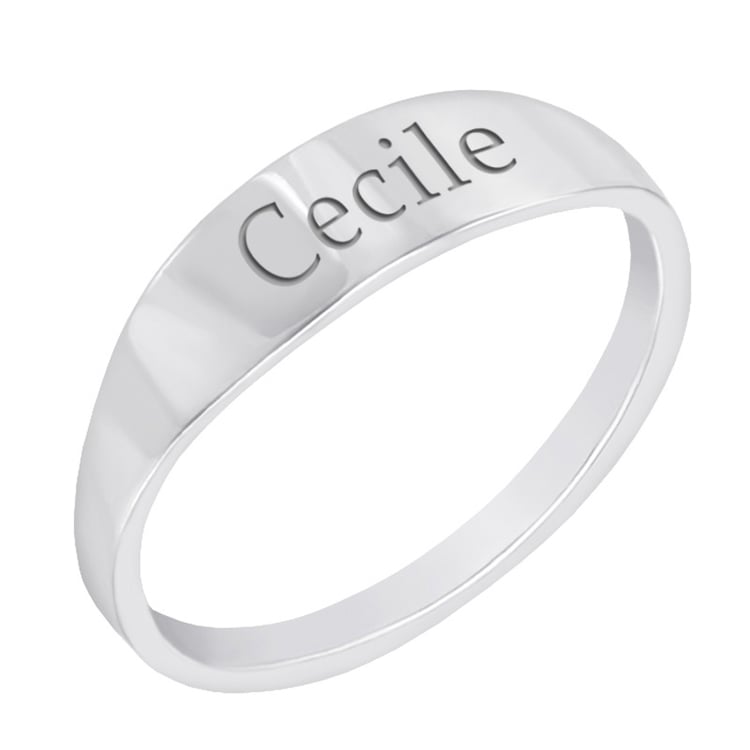 Zlatý dámský pečetní prsten s gravírem