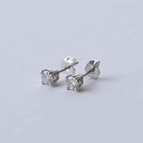 Náušnice ze zlata s 0.75ct lab-grown diamanty Trey