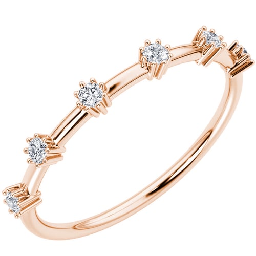 Znamenitý prsten s lab-grown diamanty Charmie