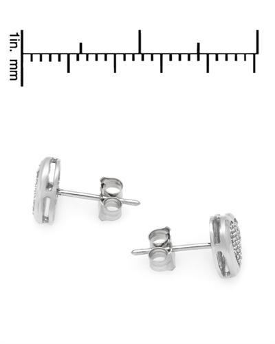 Náušnice v tvare srdce s diamanty 695