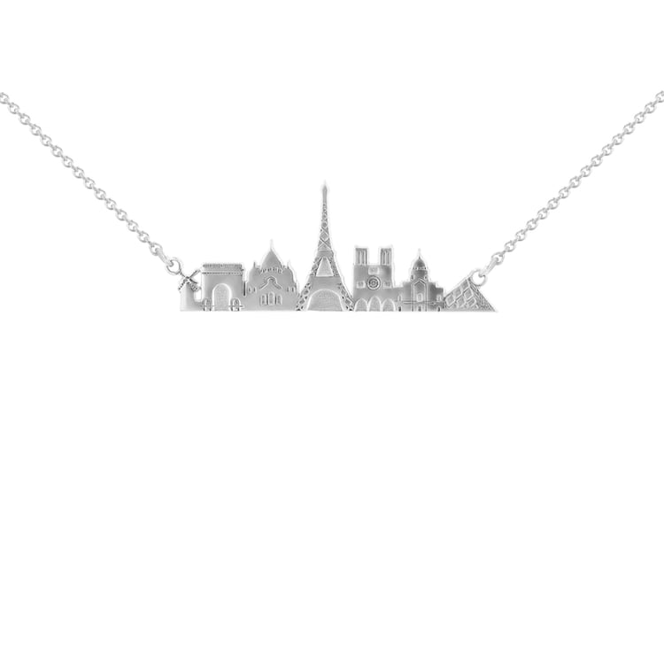 Zlatý či platinový náhrdelník města Paříž 107221