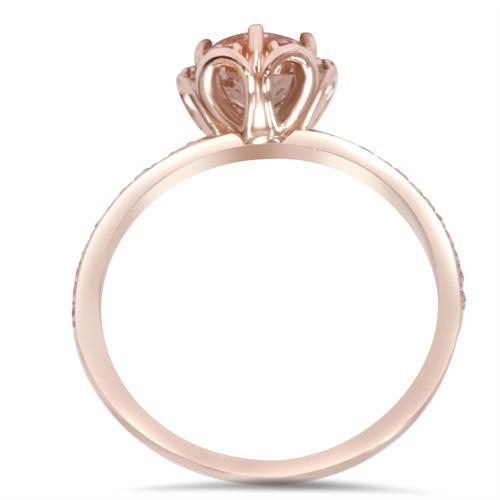 Kvetinkový prsten s morganitem 6376