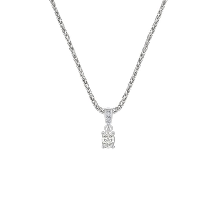 Platinový náhrdelník s diamantem