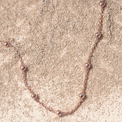 Řetízek s kuličkami 45 cm ze stříbra