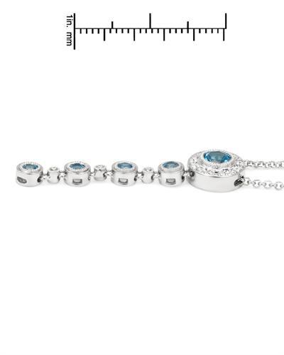 Platinový náhrdelník s topasy 3764