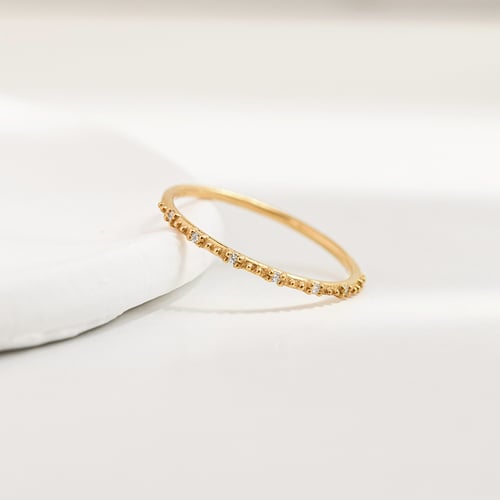 Minimalistický prsten s diamanty Tess