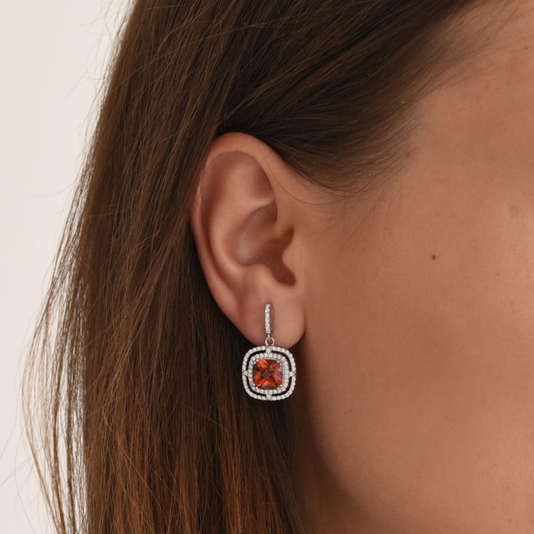 Stříbrné náušnice 65797