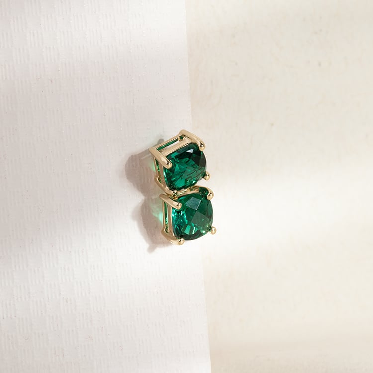 Smaragdové náušnice ze zlata Chavonah 147319