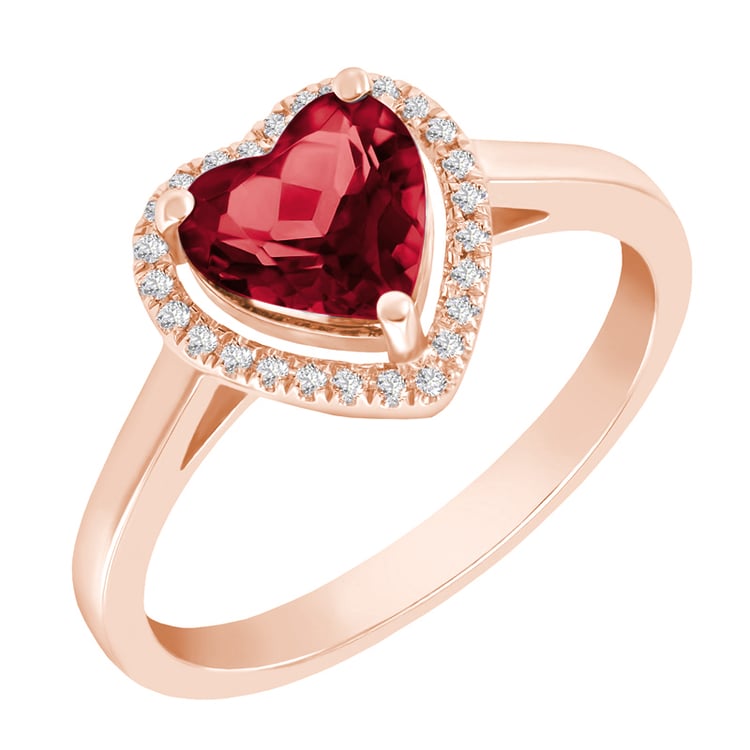 Zlatý granátový prsten 35459