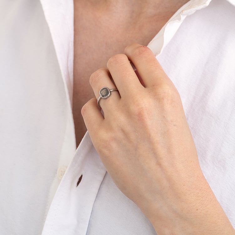 Prsten se salt and pepper diamantem Esther 122402