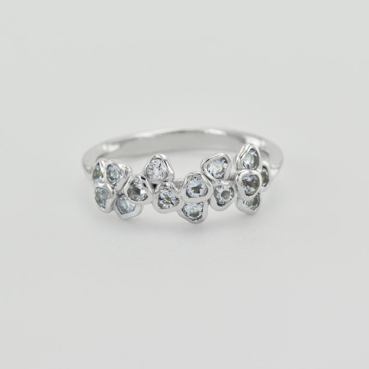 Prsten s akvamaríny 30532