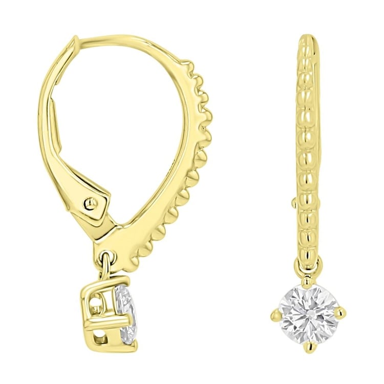Stříbrné náušnice s 0.25ct lab-grown diamantem Fana 171316
