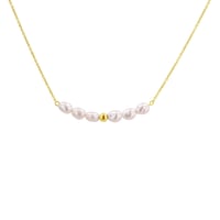 Stříbrný náhrdelník s perlami Angela