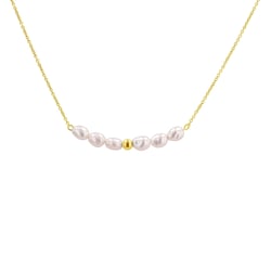 Stříbrný náhrdelník s perlami Angela