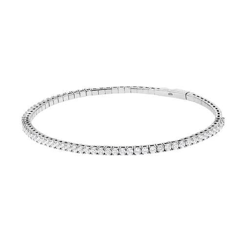 Zlatý flexi náramek s diamanty Monroe