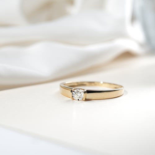 Elegantní zásnubní prsten s diamantem Segunda
