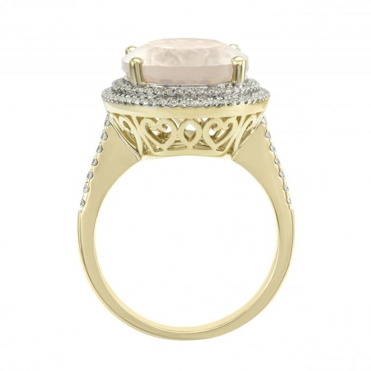 Prsten s quartzem a diamanty Karse 7641