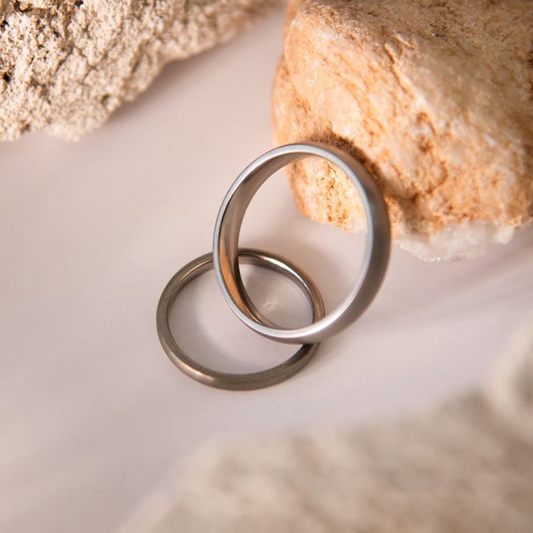 Titanové snubní prsteny Corban 107545