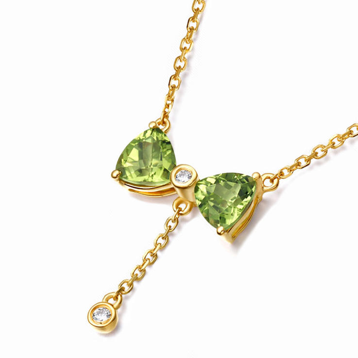 Olivínová mašlička 9812