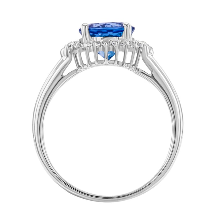 Tanzanitový zlatý prsten 30170