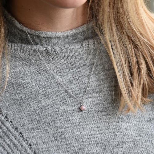 Zlatá sada šperků s cabochon růžovými opály Zaira
