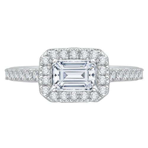 Zásnubní prsten s emerald diamantem Farida