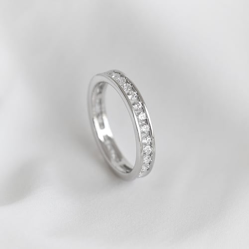 Eternity prsten s diamanty a pánský komfortní prsten Branko