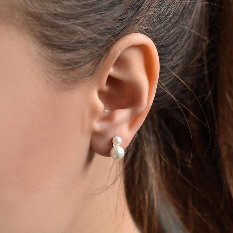 Perlové náušnice 38057