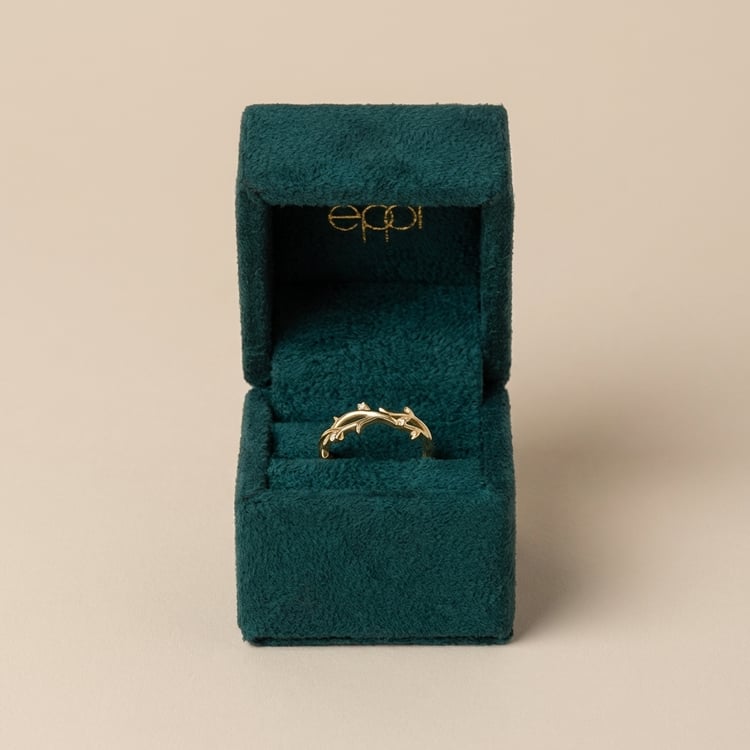 Rozvodový zlatý prsten ve tvaru větviček Merle 166472