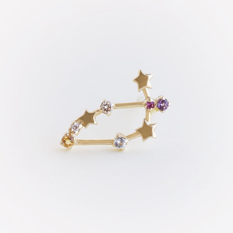 Zlatá náušnice se znamením zvěrokruhu 95346