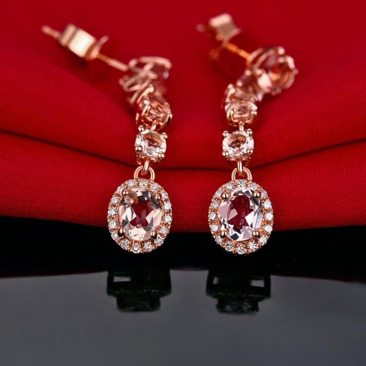 Morganitové náušnice 16812