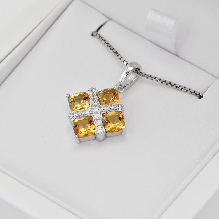 Citrínový přívěsek 30467