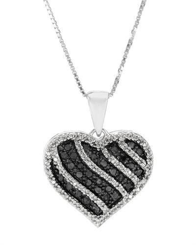 Náhrdelník ve tvaru srdce s diamanty