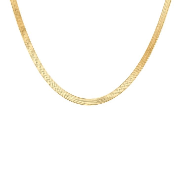 Herringbone plochý řetízek 45 cm ze stříbra