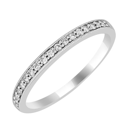 Eternity prsten s lab-grown diamanty a pánský komfortní prsten Minke