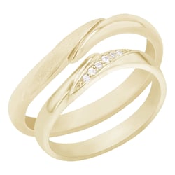 Snubní prsteny ze zlata s diamanty Abella