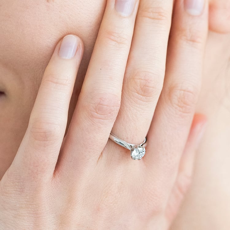 Zásnubní prsten s 0.71ct IGI certifikovaným lab-grown diamantem Libby 115799